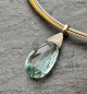 Preview: Aquamarin Briolett Anhänger 32,99 ct 585 Wg